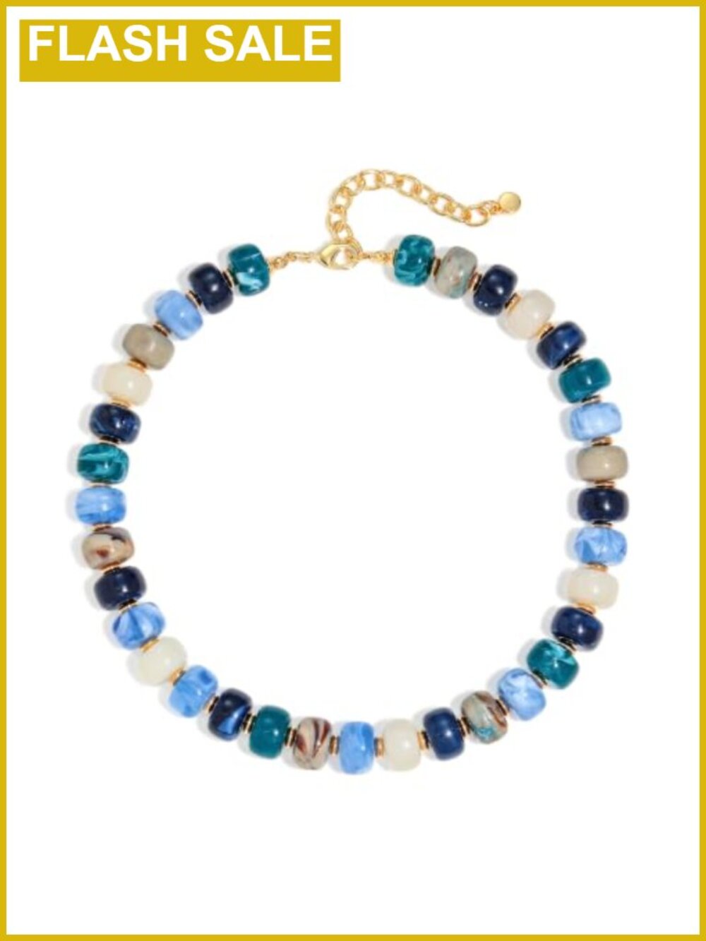Resin chunky statement necklace adjustable lobster clasp